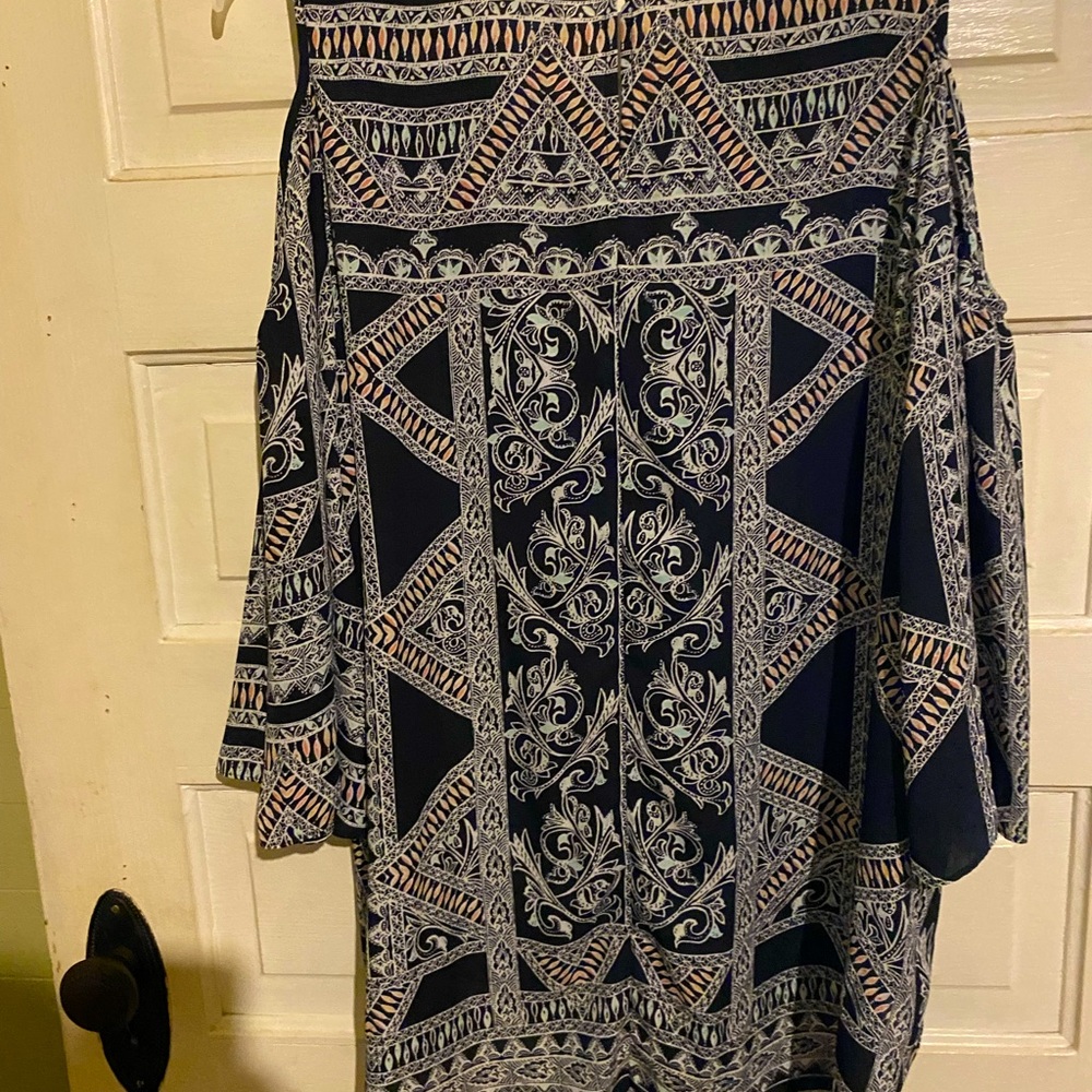Open shoulder, long sleeve, ladies blouse
